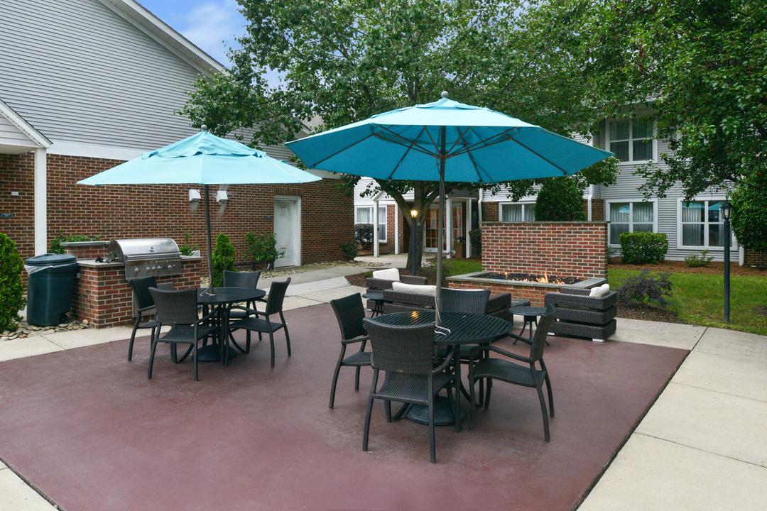 The outdoor patio, grill and fire pit are a great place to sit back and relax after a long day.