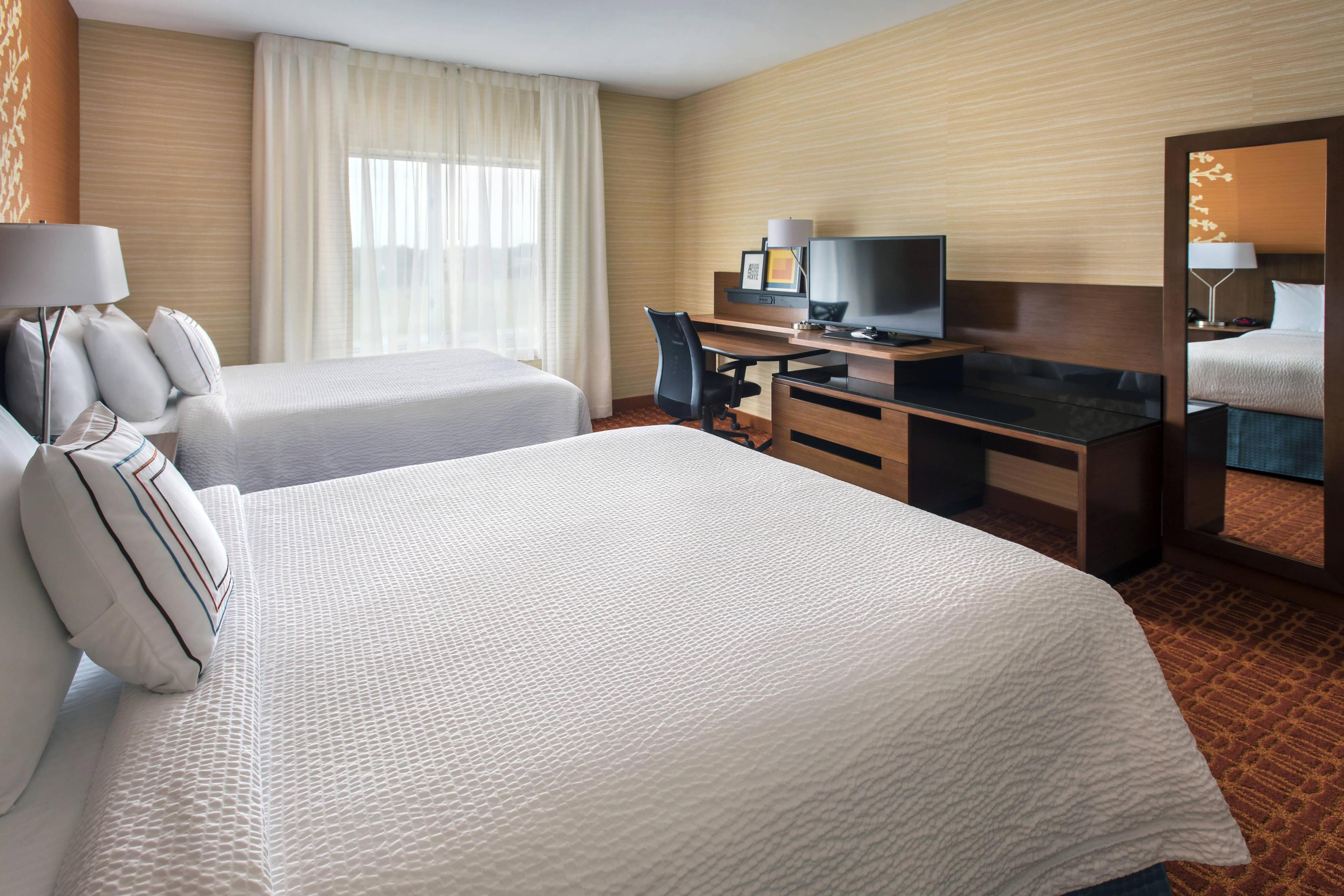 Our spacious queen/queen guest room is the ideal environment for a restful night for the entire family!