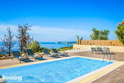 Lourdata Villa Sleeps 5 Pool Air Con WiFi in LOURDHATA, Greece