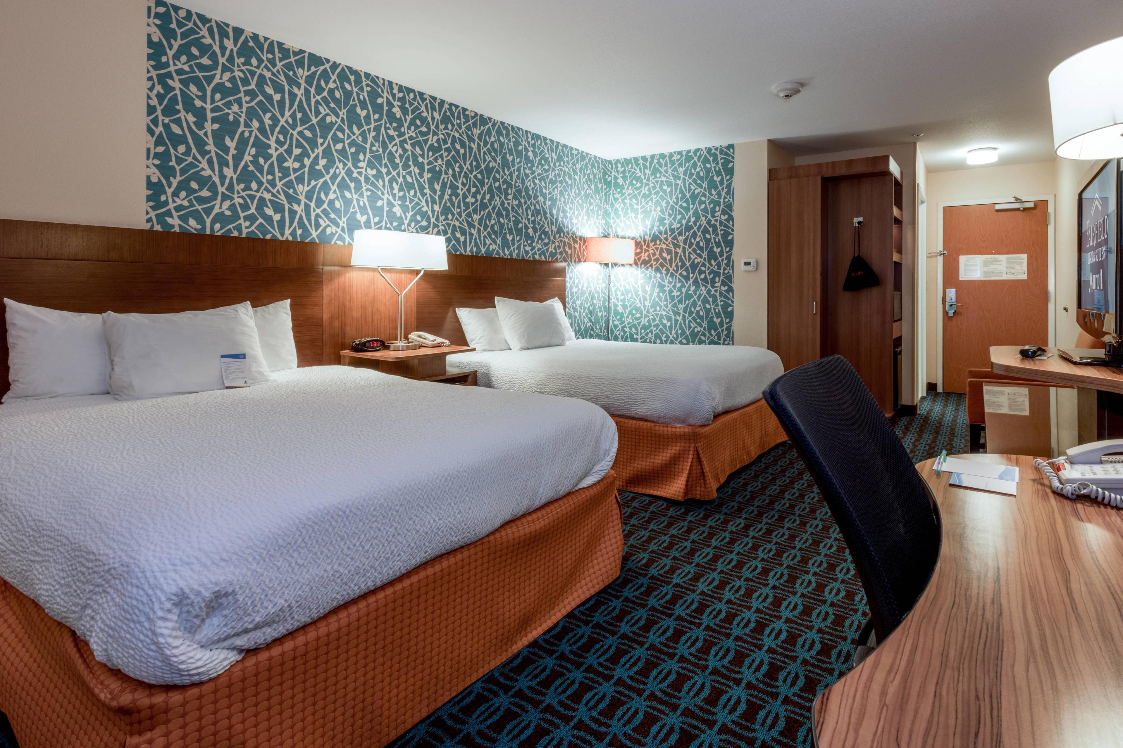 We offer our guests traveling with a companion guest rooms with two queen-size beds.