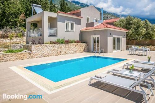 Lourdata Villa Sleeps 5 Pool Air Con WiFi in LOURDHATA, Greece