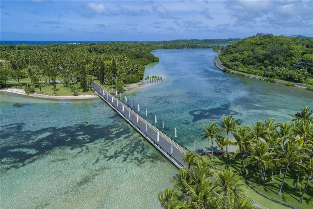 Shangri La s Fijian Resort Spa Aerial Entrance View