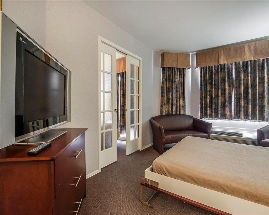 Spacious room with flat-screen television