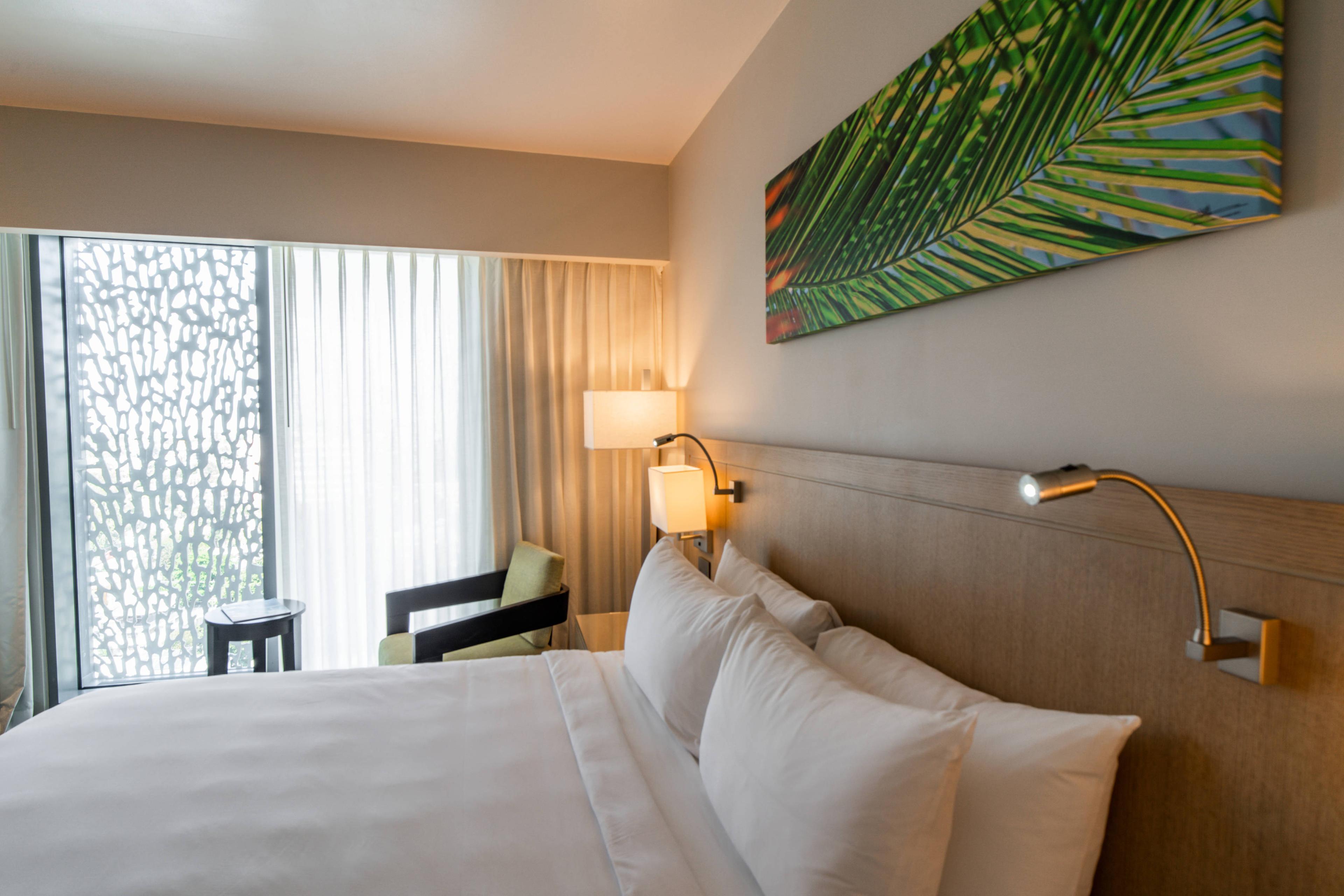 Our well appointed guestrooms will guarantee a relaxing night of sleep in a modern, comfortable setting