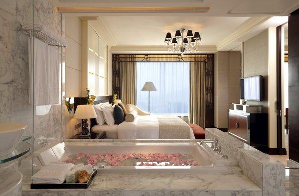Suite Bedroom at StarWorld Hotel Macau