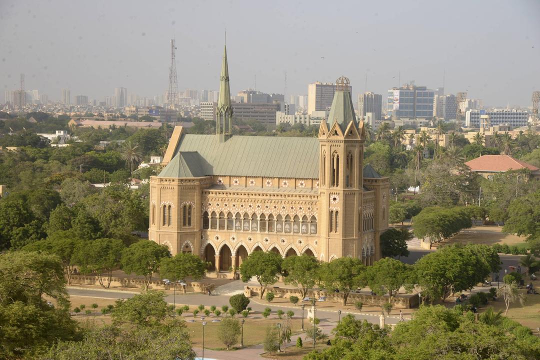 Frere Hall is a building in Karachi, Pakistan that dates from the early British colonial-era in Sindh. Completed in 1865, Frere Hall was originally intended to serve as Karachi's town hall, and now serves as an exhibition space and library. It is considered one of Karachi's most iconic buildings and this garden is right in front of Karachi Marriott