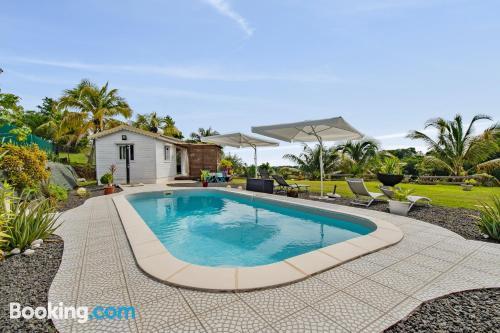 Bungalow with one bedroom in Petit Bourg with shared pool enclosed garden and WiFi 10 km from the beach in PETIT-BOURG, Guadeloupe