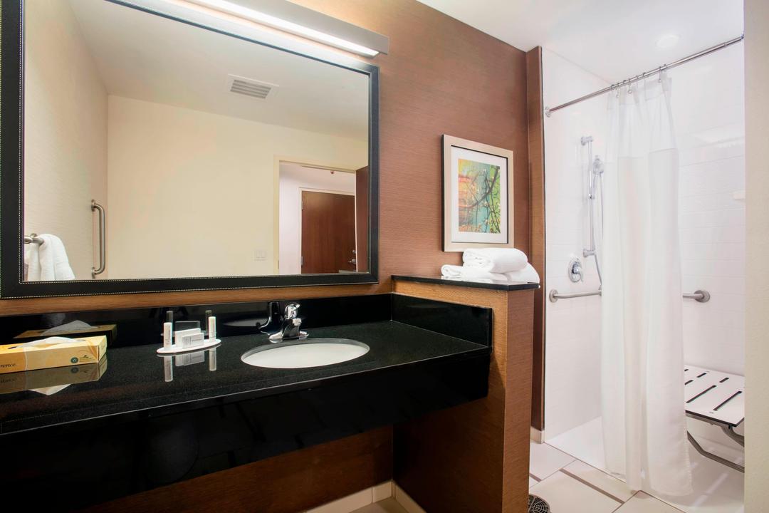 We have spacious accessible bathrooms to meet your needs.