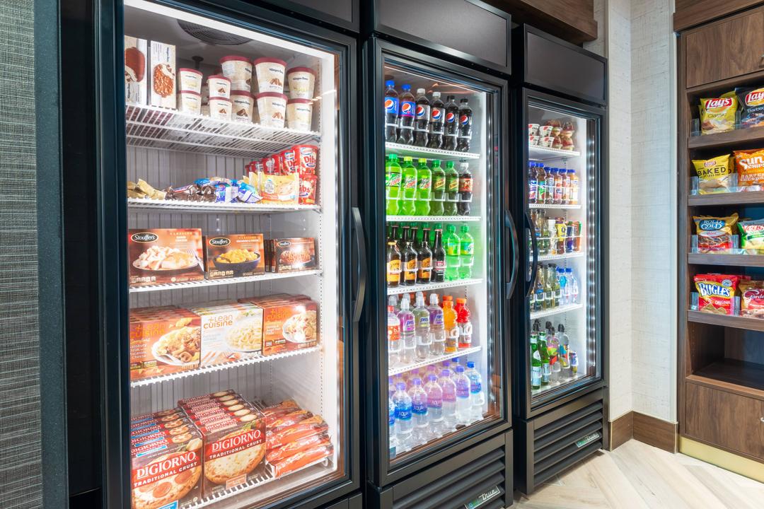 Our Market, located next to the front desk, features snacks, travel essentials, beverages and refrigerated items - including ice cream! Your midnight craving will thank us.