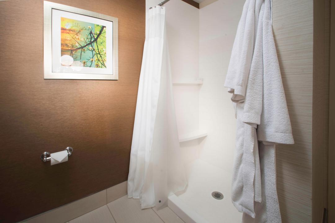 Our King Spa Suites also come with a stand up shower and crisp clean terry robes to relax in.