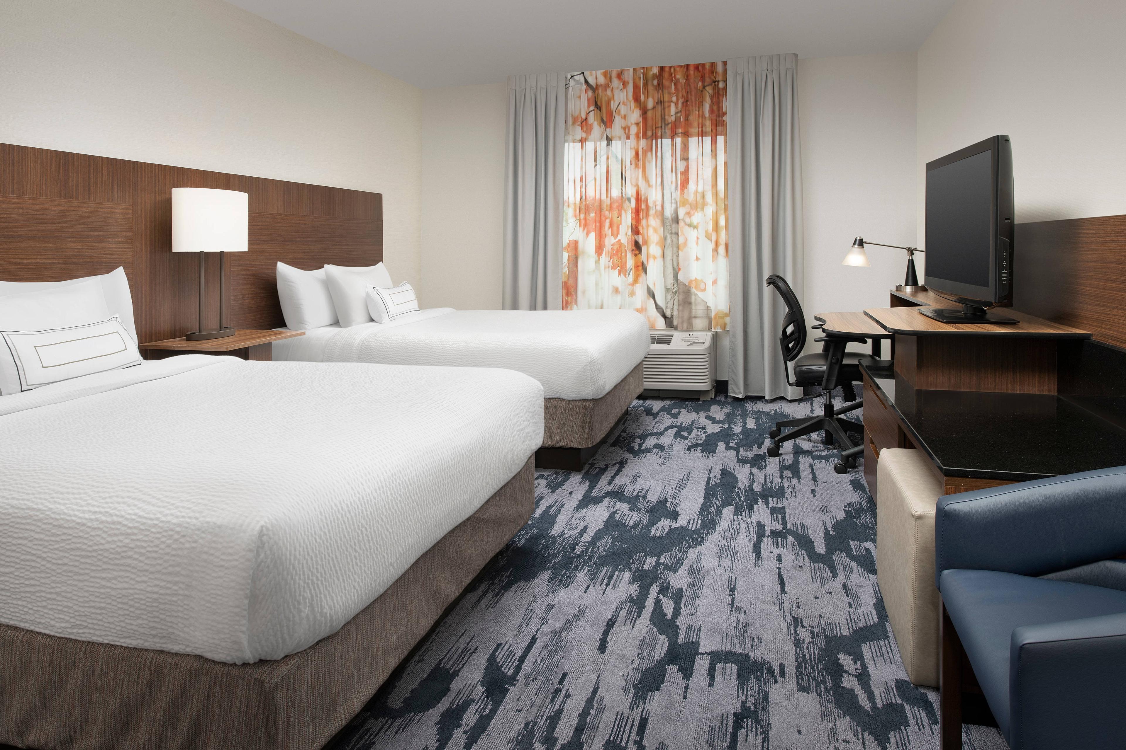 Our guest rooms with two luxurious queen-size beds and plenty of room to spread out make it easy when traveling with friends and family.