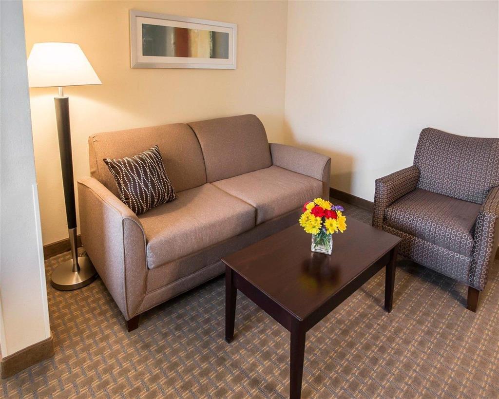 Spacious suite with sitting area