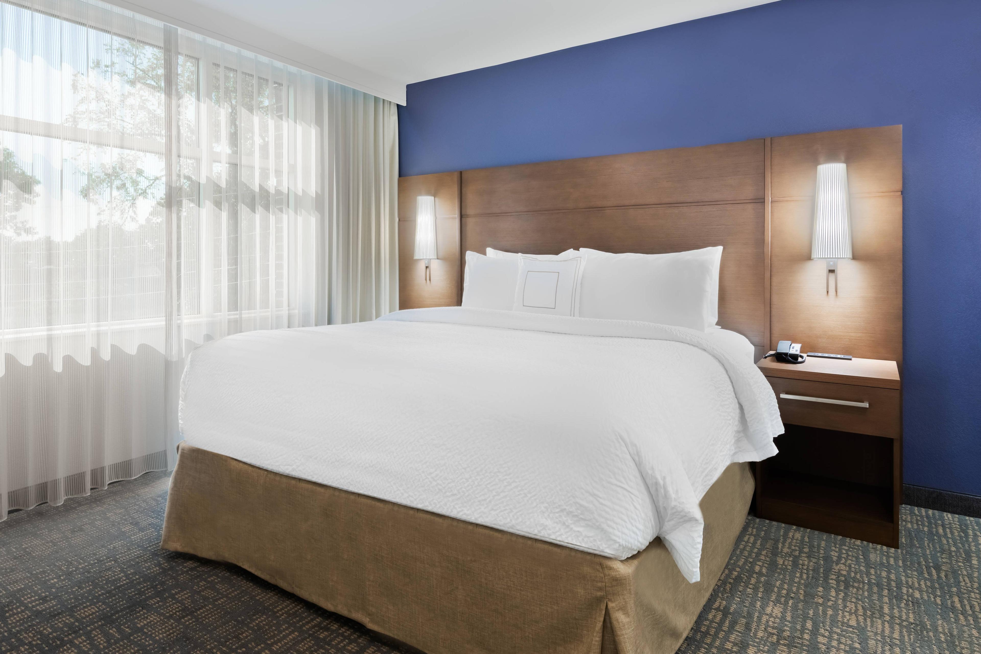 Get a great night's rest on our comfortably soft beds. Charging ports are available next to the bed for your convenience.