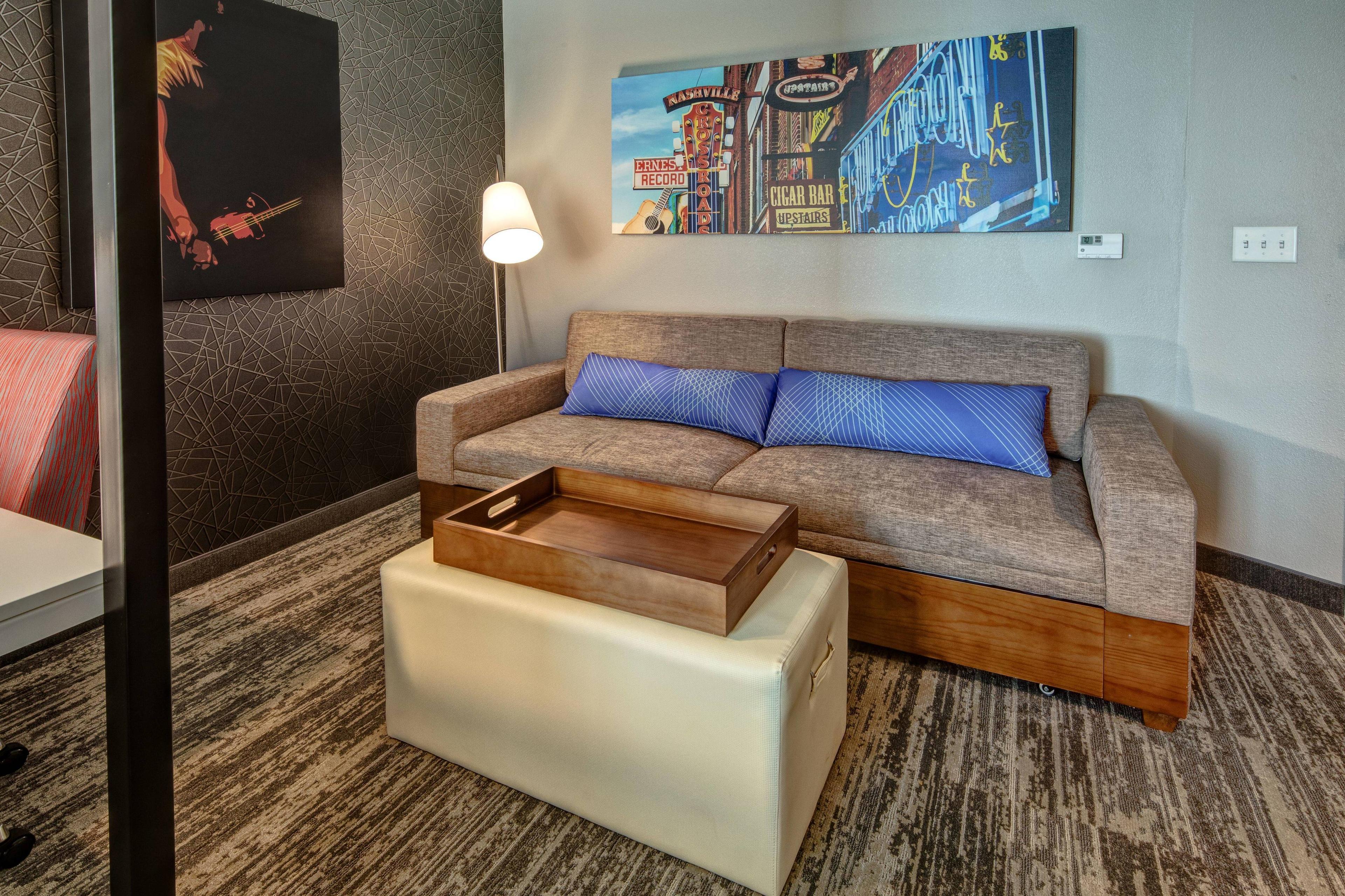 All of our 134 suites feature the West Elm Trundle bed in the living area
