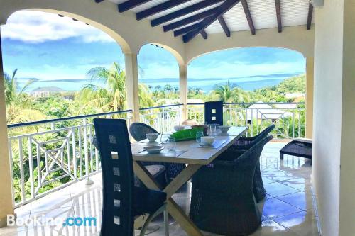 Villa with 5 bedrooms in Deshaies with wonderful sea view private pool enclosed garden 250 m from the beach in DESHAIES, Guadeloupe