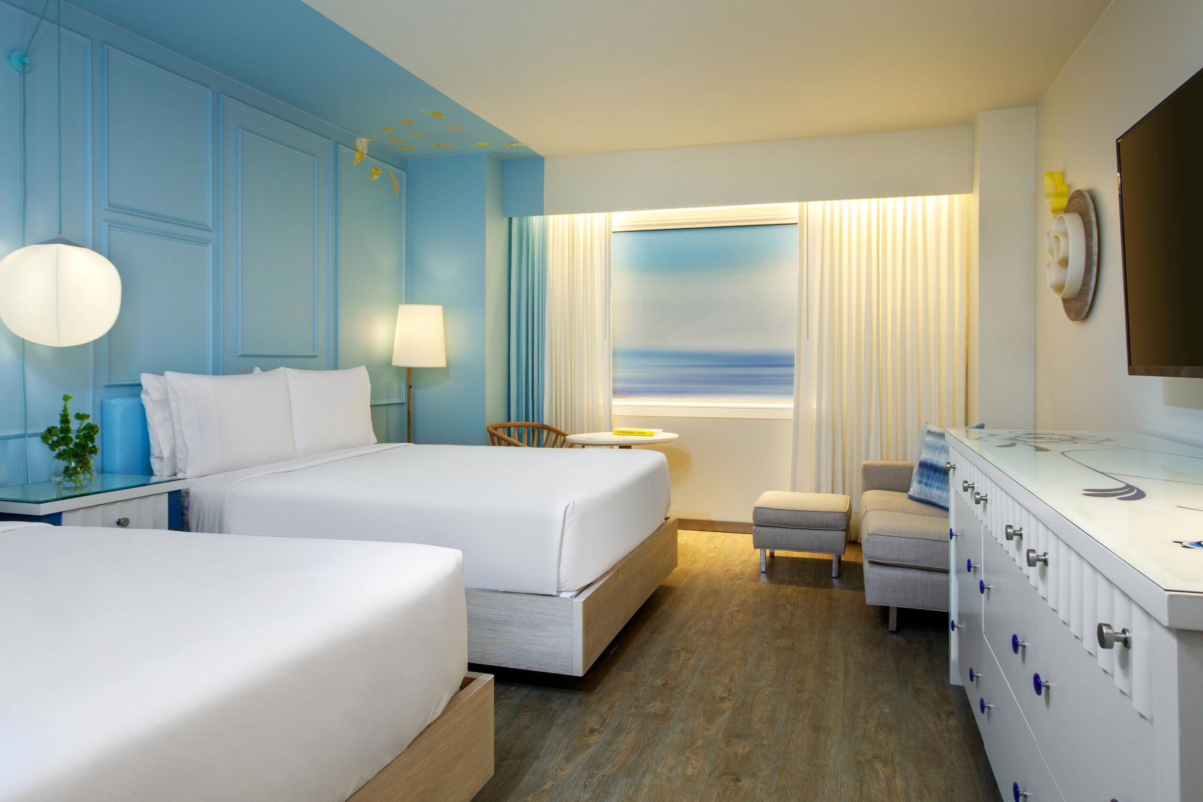 Our spacious rooms offer comfortable beds, modern design and thoughtful room service for your relaxing travels.